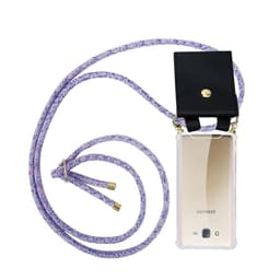 Samsung Galaxy J7 2015 Skal Fodral Kedja (Lila)