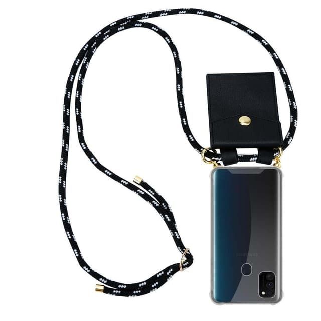 Samsung Galaxy M21 / M30s Skal Fodral Kedja (Svart)