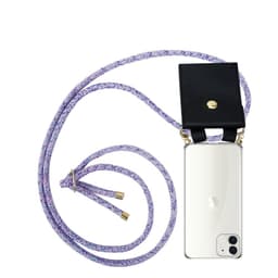 iPhone 12 MINI Skal Fodral Kedja (Lila)