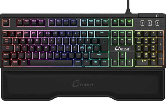 QPAD MK75 gamingtastatur (sort)