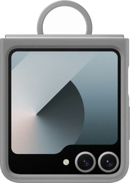 Samsung Galaxy Z Flip6 silikoneetui med ring (grå)