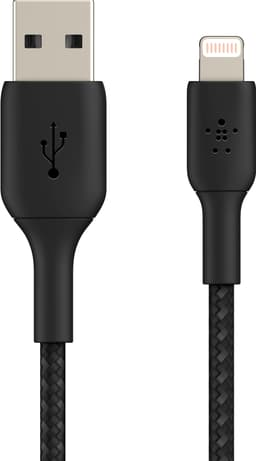 Belkin USB-A til Lightning, sort (0,15 m)