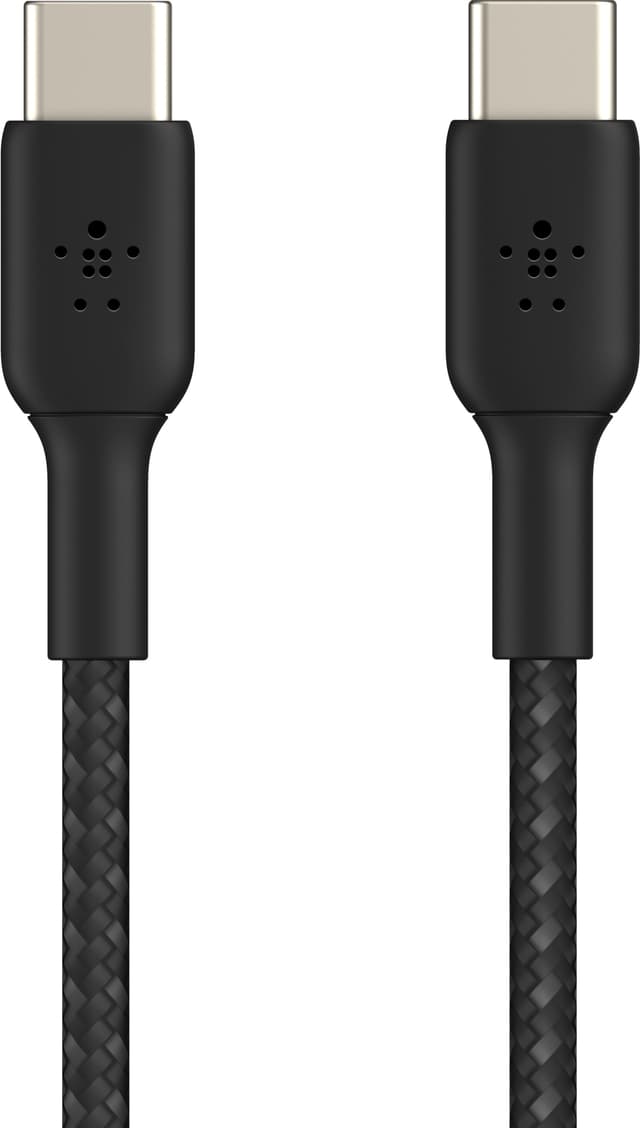 Belkin BoostCharge USB-C til USB-C flettet kabel 15 cm (sort)