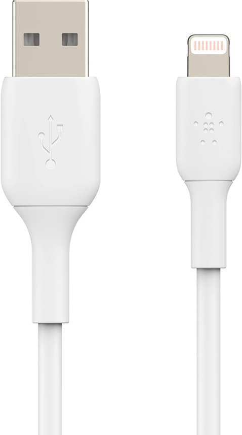 Belkin USB-A til Lightning, hvid (0,15 m)
