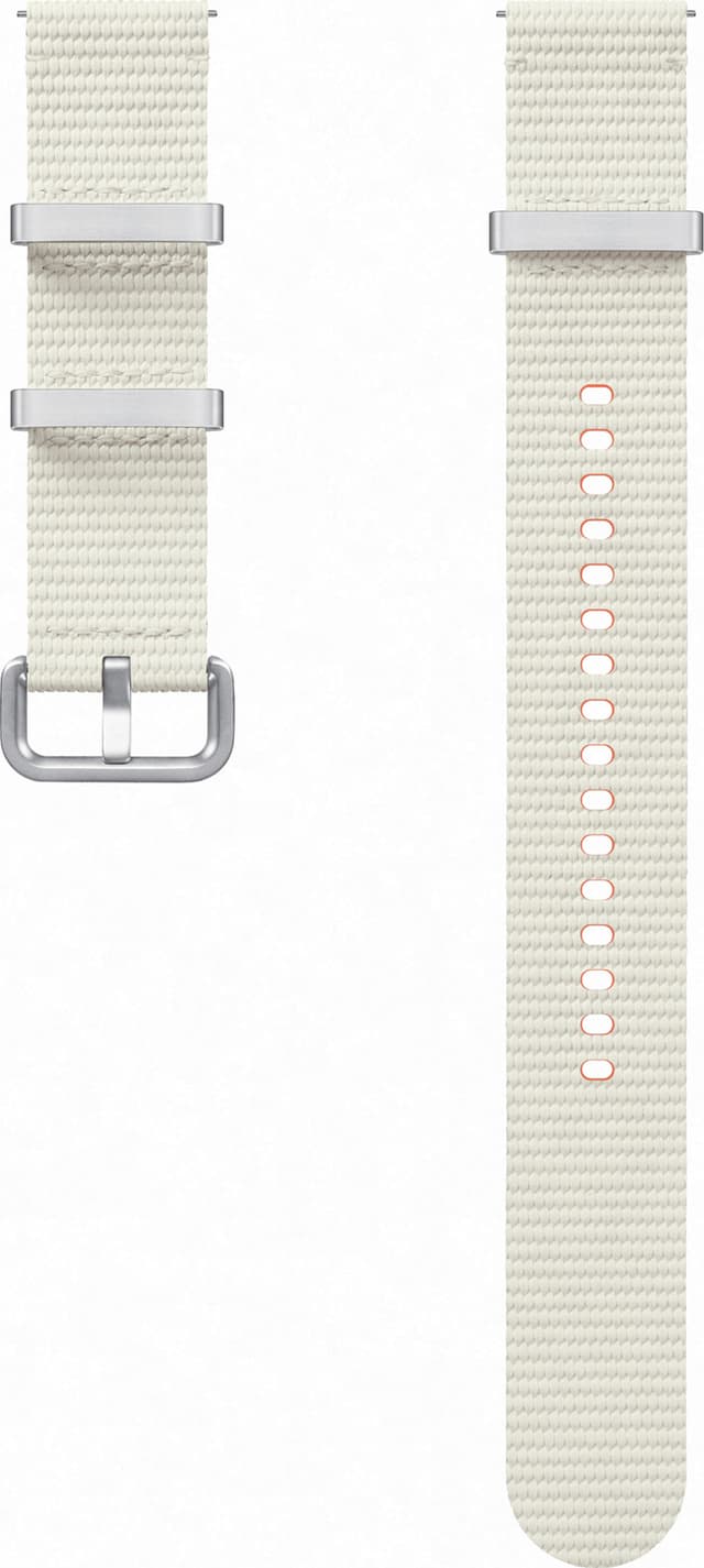 Samsung Galaxy Watch7 Athleisure armband S/M (gräddvitt)