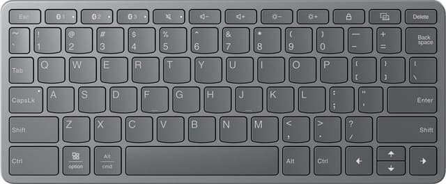 Lenovo trådlöst tangentbord för flera enheter (Luna Grey)