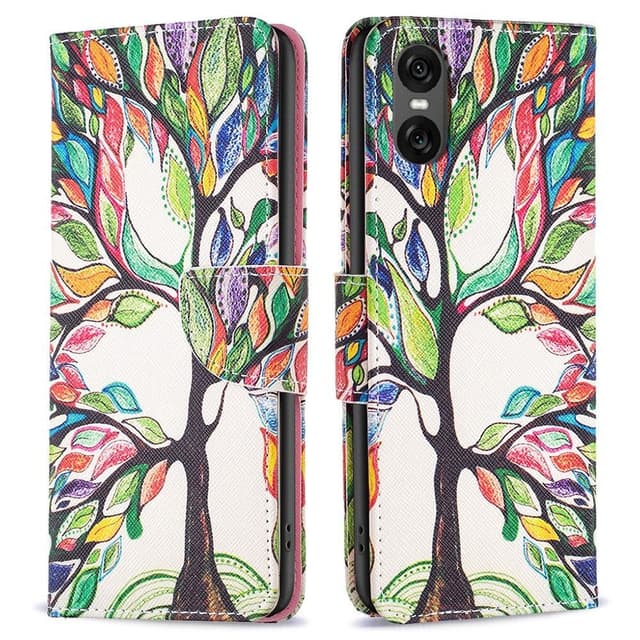 Til Sony Xperia 10 VI tegnebogstativetui mønstertelefoncover