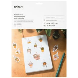 Cricut Printable Vinyl A4-ark 12-pack (genomskinliga)
