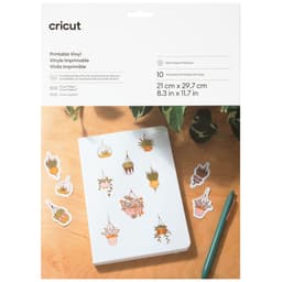 Cricut Printable Vinyl A4-ark ti-pakning (sølv)