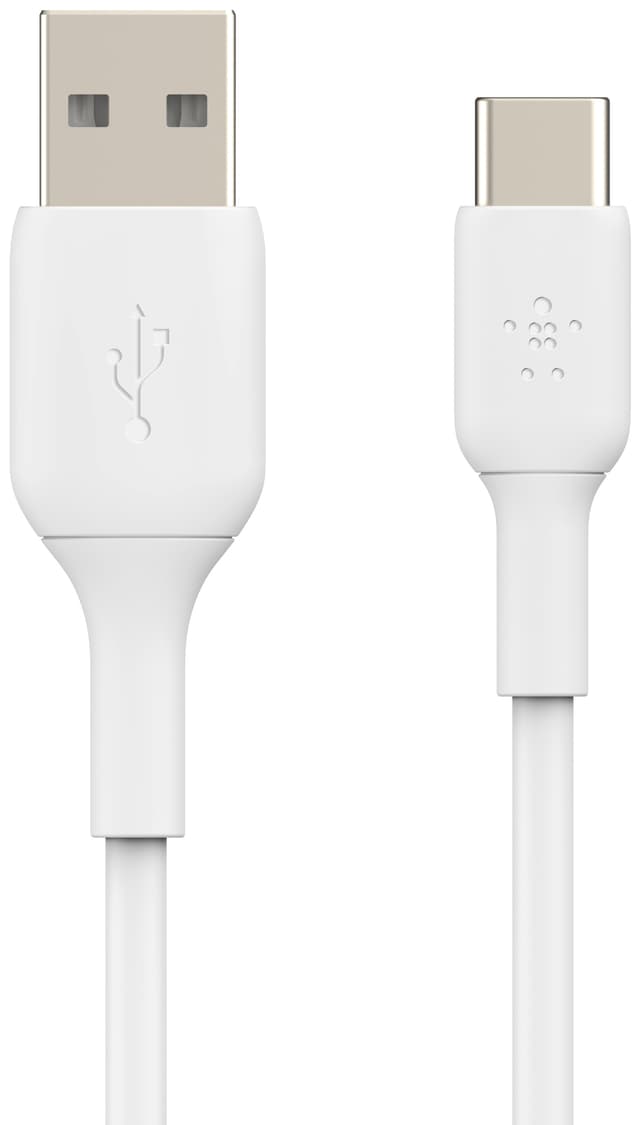 BOOST CHARGE USB-A til USB-C-kabel, 0,15 M, hvit