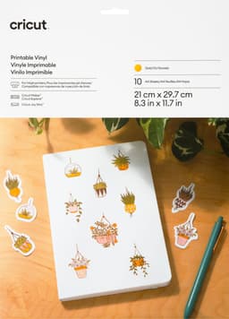 Cricut Printable Vinyl A4 vinyyliarkit 10 kpl (kulta)