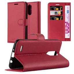 LG K8 2017 Plånboksfodral Skal (Röd)