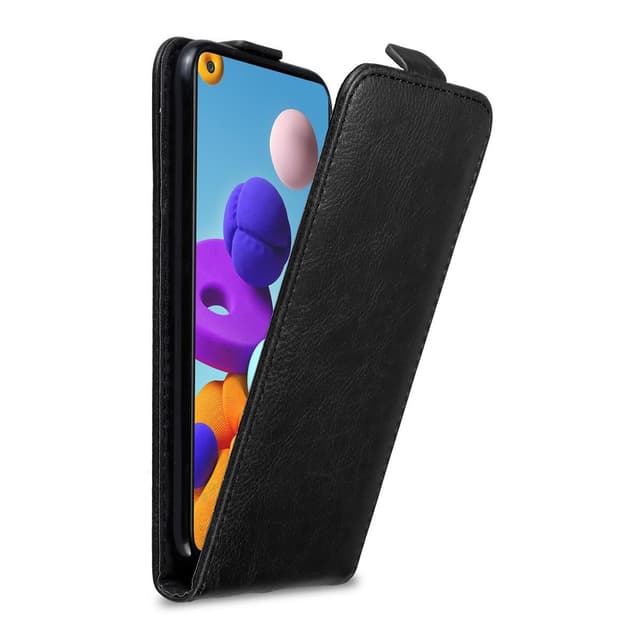 Samsung Galaxy A21s Flipfodral Skal (Svart)