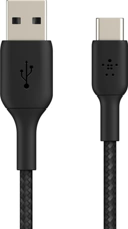 Belkin CAB002BT0MBK, 0,15 m, USB A, USB C, Svart