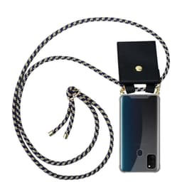 Samsung Galaxy M21 / M30s Deksel med Halskjede (blå)