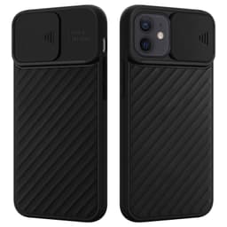 iPhone 12 MINI silikondeksel case (svart)