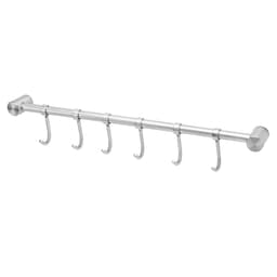 Veggholder for hengende kjøkkenskinne (med 6 kroker)