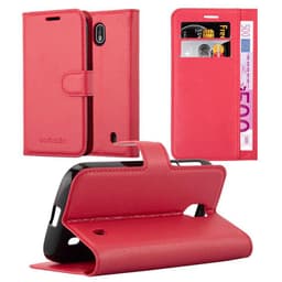 Nokia 1 2018 lommebokdeksel etui (rød)