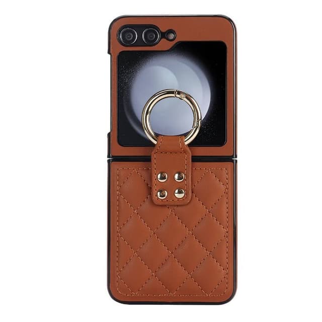 Rhombus Ring skal Samsung Galaxy Z Flip 6 - Brun