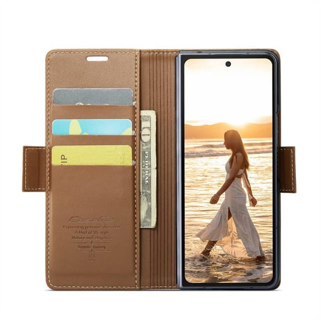 CaseMe mobilfodral C23 Samsung Galaxy Z Fold 6 - Brun