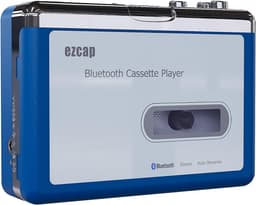 Ezcap Bluetooth-kassettspelare, Walkman-bandspelare med 3,5 mm AUX utgång