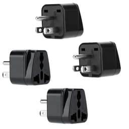 4x Stikkontaktadapter Rejsekonverter (type b)
