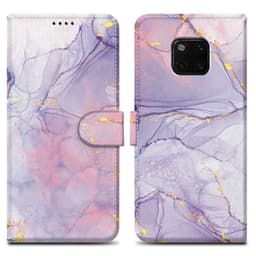 Huawei MATE 20 PRO Suojakuori Lompakkokotelo (Violetti)