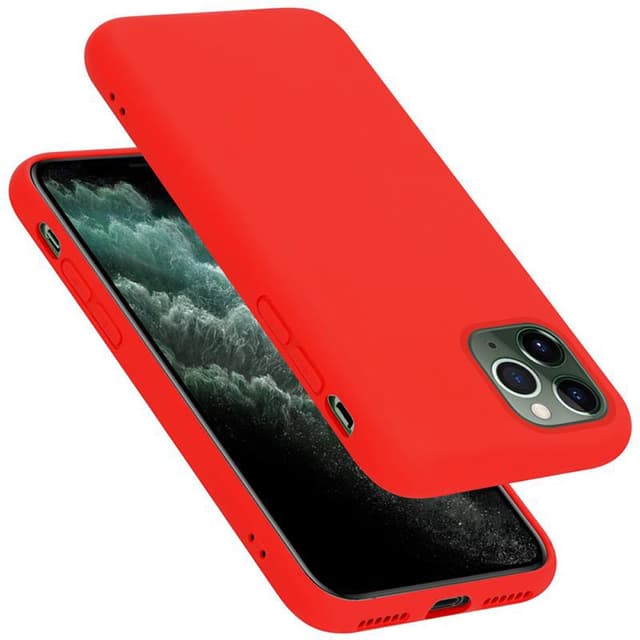 iPhone 11 PRO MAX Skal Fodral Case Cover (Röd)