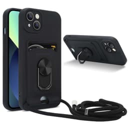 iPhone 14 Etui Kæde Cover(Sort)
