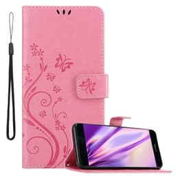 Huawei P9 PLUS lommebokdeksel Blomster (rosa)