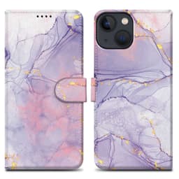 iPhone 13 MINI lommebokdeksel etui (lilla)