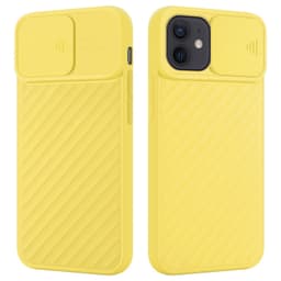 iPhone 12 MINI silikondeksel case (gul)