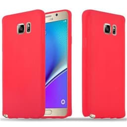 Deksel Samsung Galaxy NOTE 5 Silikon cover (rød)