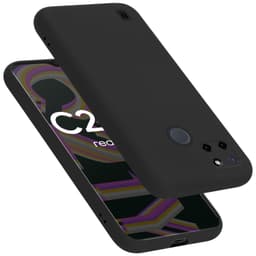 Realme C21Y / C25Y Suojakuori Suojakotelo (Musta)