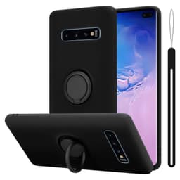 Samsung Galaxy S10 PLUS Suojakuori Suojakotelo (Musta)