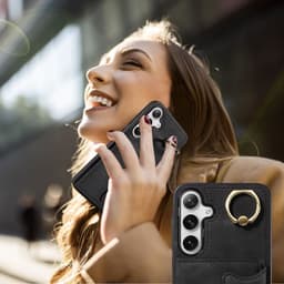 Multifunksjonelt telefondeksel med kortholderstativ for Samsung Samsung Galaxy S24 Ultra