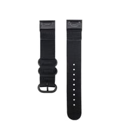 Pikakiinnitys nailoninen kellohihna Garmin Fenix 5/6:lle Musta