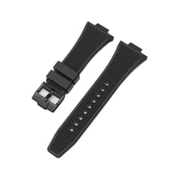 Tissot PRX -sarjan silikonikellon ranneke Musta Musta solki