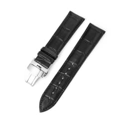 Læder urremme Ur Straputterfly Buckle Band Stålspænde Strap 20 mm