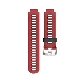 Silikoninen kelloranneke Garmin Forerunner235/220/230/620/630/735 työkaluilla Musta + punainen