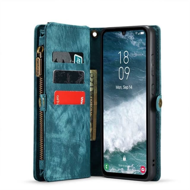 CaseMe mobilcover 008 11-kort Samsung Galaxy A34 5G - Blå