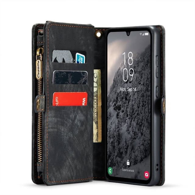 CaseMe puhelimenkotelo 008 11-kortti Samsung Galaxy A34 5G - Musta/har