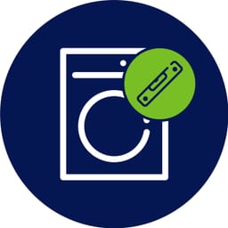 Vi monterer din nye vaskemaskine og tager emballagen med retur