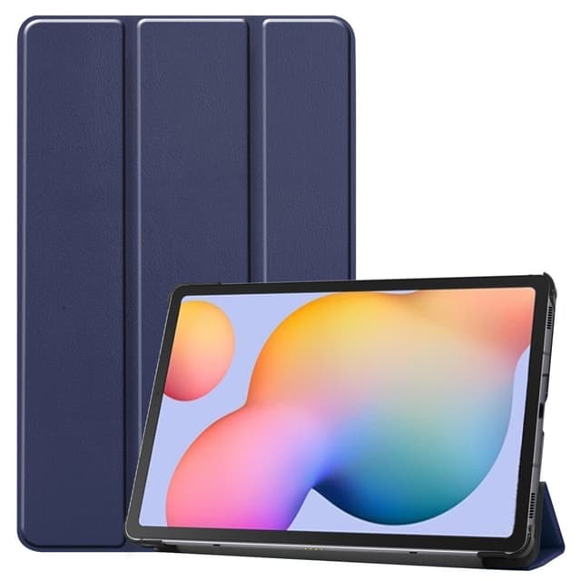 SKALO Samsung Tab S6 Lite Trifold Flip Cover - Mørkeblå