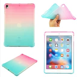 SKALO iPad 10.2 Gradient TPU Cover - Pink-Turkis