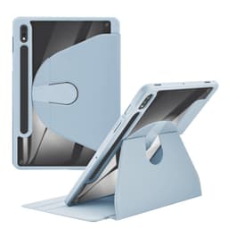 SKALO Samsung Tab S9+/S9+ FE 360 PU-nahkainen Suojakotelo - Vaaleansininen