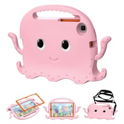 SKALO Samsung Tab A7 Lite 3D Cartoon lapsen Kuori - Pinkki