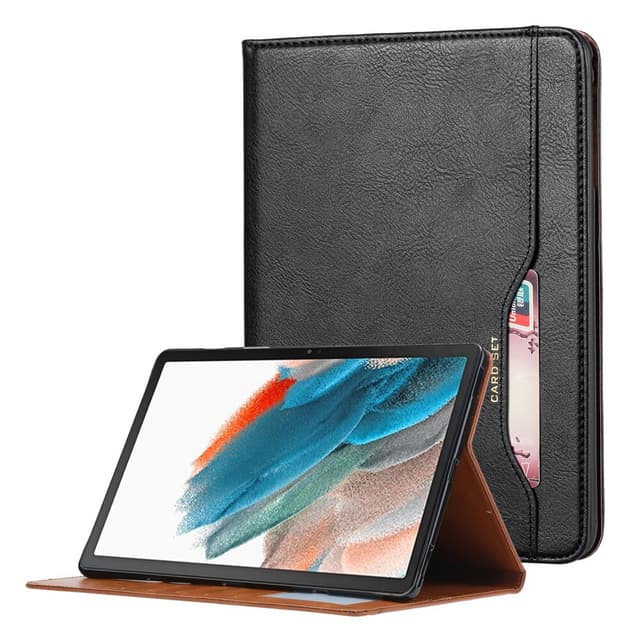 SKALO Samsung Tab A8 10.5 (2021/2022) PU-Läder Plånboksfodral - Svart