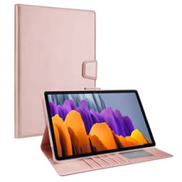 SKALO Samsung Tab S7/S8 PU-nahkainen Lompakkokotelo - Ruusukulta