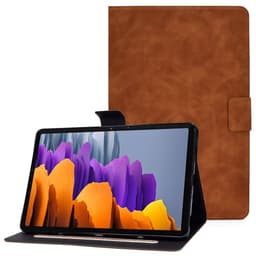 SKALO Samsung Tab S7/S8 PU-Läder Fodral - Brun